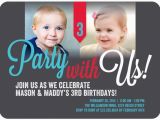 Twin Birthday Invitation Wording 12 Twin Birthday Invitations Templates Free Sample