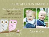 Twin Birthday Invitation Wording Twins 1st Birthday Invitation You Print