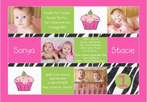 Twin Birthday Invites 12 Twin Birthday Invitations Templates Free Sample