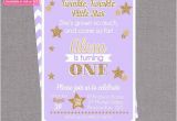 Twinkle Twinkle Little Star First Birthday Invitations Twinkle Twinkle Little Star Birthday Invitation Twinkle