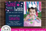 Twinkle Twinkle Little Star First Birthday Invitations Twinkle Twinkle Little Star First Birthday by Benevolentink