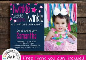 Twinkle Twinkle Little Star First Birthday Invitations Twinkle Twinkle Little Star First Birthday by Benevolentink