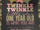 Twinkle Twinkle Little Star First Birthday Invitations Twinkle Twinkle Little Star First Birthday Invitations I