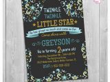 Twinkle Twinkle Little Star First Birthday Invitations Twinkle Twinkle Little Star Invitation Printable Baby Boy