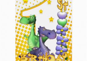 Twins 1st Birthday Card Twins First Birthday Card Cute Dragons Zazzle