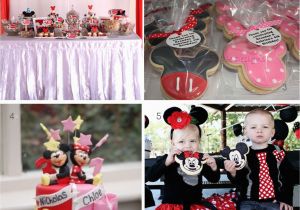 Twins Birthday Decorations Parti Miny Kai Miky Gia Didyma Minnie and Mickey Party
