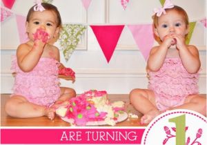 Twins First Birthday Party Invitations Items Similar to Twins 1st Birthday Invitation You Print