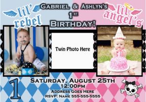 Twins First Birthday Party Invitations Twin Invite Twins Invite Twins Invitation Twin Invitation Lil