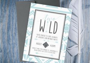 Two Wild Birthday Invitations Birthday Party Invitations Two Wild Birthday Invitation