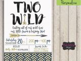 Two Wild Birthday Invitations Two Wild Invitation Two Wild Invite Two Wild Birthday Two