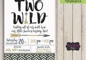 Two Wild Birthday Invitations Two Wild Invitation Two Wild Invite Two Wild Birthday Two