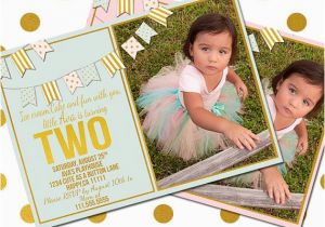 Two Year Old Birthday Invitations 2 Year Old Birthday Invitation Two Year Old by