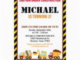 Under Construction Birthday Invitations Under Construction Birthday Party Invitation Zazzle