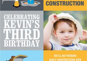 Under Construction Birthday Invitations Under Construction Photo Invitation