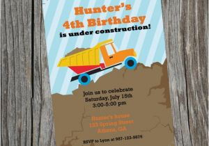 Under Construction Birthday Party Invitations Under Construction Birthday Party Invitation Construction