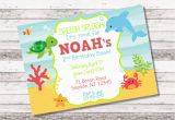 Under the Sea 1st Birthday Invitations Boy 39 S Under the Sea Birthday Invitation 1st 2nd Birthday