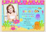 Under the Sea 1st Birthday Invitations Under the Sea Birthday Invitations