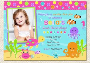 Under the Sea 1st Birthday Invitations Under the Sea Birthday Invitations