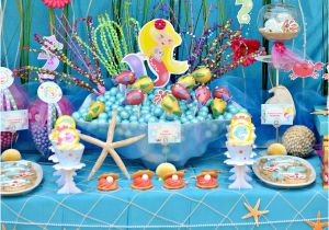 Under the Sea Birthday Decoration Ideas Under the Sea Mermaid Birthday Party Party Ideas Party