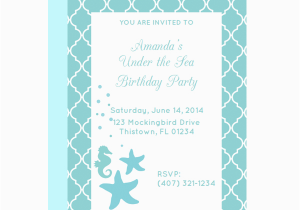 Under the Sea Birthday Invitations Printable Free Printable Mermaid Birthday Invitation