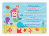 Under the Sea Birthday Invitations Printable Under the Sea Birthday Invitation Choose Mermaid You Print