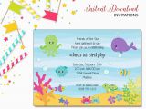 Under the Sea Birthday Invitations Printable Under the Sea Invitation Kids Birthday Printable Editable