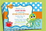 Under the Sea Birthday Invitations Printable Under the Sea Invitation Printable or Printed with Free