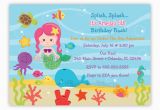 Under the Sea Birthday Invites Under the Sea Birthday Invitation Choose Mermaid You Print