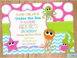 Under the Sea Birthday Party Invitations Free Printable Girls Under the Sea Birthday Invitation Printable by