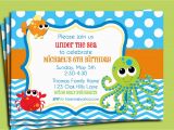 Under the Sea Birthday Party Invitations Free Printable Under the Sea Invitation Printable or Printed with Free