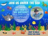 Underwater Birthday Invitations Digital Underwater Birthday Invite Underwater by Shopmyinvites