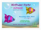 Underwater Birthday Invitations Underwater Fish Kids Birthday Party Invitations 5 Quot X 7