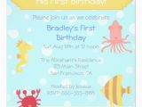 Underwater Birthday Invitations Underwater theme Birthday Invite Zazzle