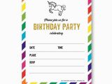 Unicorn Birthday Invitations Online Free Printable Golden Unicorn Birthday Invitation Template