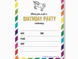 Unicorn Birthday Invitations Online Free Printable Golden Unicorn Birthday Invitation Template