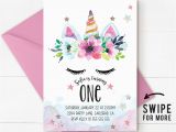 Unicorn Birthday Invitations Online Unicorn Birthday Invitation Unicorn Invitation Magical