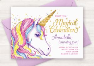 Unicorn Birthday Invitations Online Unicorn Invitation Unicorn Birthday Invitation Unicorn Party
