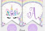 Unicorn Happy Birthday Banner Free Printable Unicorn Birthday Etsy
