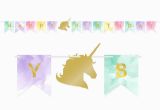 Unicorn Happy Birthday Banner Free Printable Unicorn Party Supplies Sweet Pea Parties