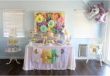 Unicorn Happy Birthday Banner Target Kara 39 S Party Ideas Pastel Iridescent Unicorn 2nd Bday