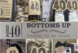 Unique 40th Birthday Gifts for Man Bottoms Up 40th Birthday Party Ideas for Guys Bash