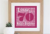 Unique 70th Birthday Gifts for Him Personalised 70th Birthday Gift Printable Word by