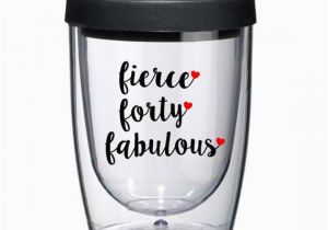 Unique Birthday Gifts for 40 Year Old Woman 40th Birthday Gifts for Women Ready to Ship Wine Tumbler