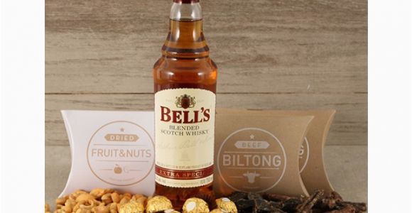 Unique Birthday Gifts for Him south Africa Whiskey Nuts Biltong Chocolate Hamper for whom the