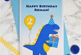 Unique Birthday Gifts Not On the High Street 39 Dinosaur 39 Personalised Birthday Card for Children by