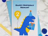 Unique Birthday Gifts Not On the High Street 39 Dinosaur 39 Personalised Birthday Card for Children by