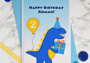 Unique Birthday Gifts Not On the High Street 39 Dinosaur 39 Personalised Birthday Card for Children by