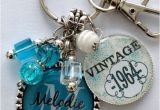Unique Gifts for Manu0027s 50th Birthday 50th Birthday Gift Keychain Vintage Personalized Name by