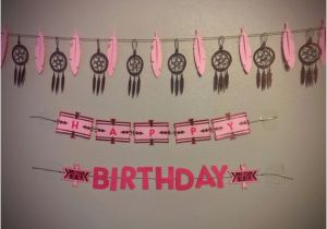 Unique Happy Birthday Banners Unique Boho theme Happy Birthday Banner 3 Tier Pinks
