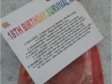 Unusual 18th Birthday Presents for Him 18th Birthday Survival Kit Fun Unusual Novelty Present